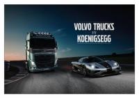 Volvo FH се изправя срещу един от най-бързите спортни автомобили в света – Koenigsegg One:1