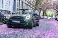 Новото MINI CABRIO SIDEWALK и ярките цветове на разцъфналите вишни